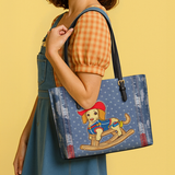 DachyCharm Rodeo Pup Leather Tote Bag