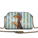 DachyCharm Say Bonjour Leather Crossbody