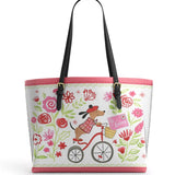 DachyCharm Je T’aime Bloom Leather Tote Bag