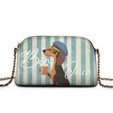DachyCharm Say Bonjour Leather Crossbody