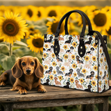 DachyCharm Sunflower Sausage Leather Bag