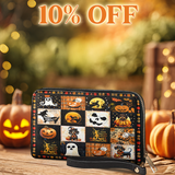 DachyCharm Witchy Doxie Night Leather Wallet