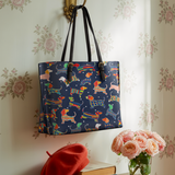 DachyCharm Doxie Fiesta Leather Tote Bag