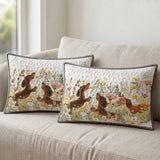 DachyCharm Flowers Dachshunds Quilt 3-Piece Set