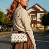 DachyCharm Doxie Parade Leather Crossbody Bag