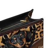 DachyCharm Sassy Doxie Personalized Leather Bag