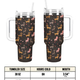 DachyCharm Little Hearts Doxies Tumbler