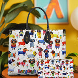 DachyCharm Doxie Holiday Leather Bag
