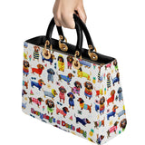 DachyCharm Doxie Holiday Lady Leather Bag