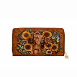 DachyCharm Prairie Doxie Leather Wallet