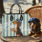 DachyCharm Say Bonjour Leather Bag