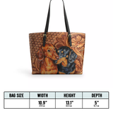 DachyCharm Sweethearts Leather Tote Bag