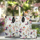 DachyCharm Floral Parade Personalized Leather Bag
