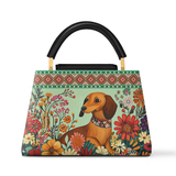 DachyCharm Wildflower Weenie Leather Satchel Bag