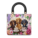 DachyCharm Weenie Coffee Lady Leather Bag
