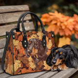 DachyCharm Autumn Pup Whisper Leather Bag