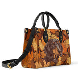 DachyCharm Autumn Pup Whisper Leather Bag