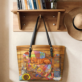 DachyCharm Patchwork Nap Leather Tote Bag