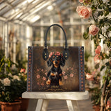 DachyCharm Rosewood Queen Personalized Leather Bag