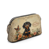 DachyCharm Vintage Rose Leather Personalized Crossbody Bag