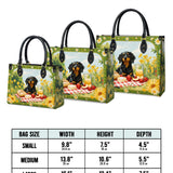 DachyCharm Sunny Picnic Pup Leather Bag