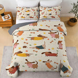 DachyCharm Doxie Whimsy Quilt 3-Piece Set