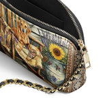 DachyCharm Rustic Pause Leather Crossbody Bag