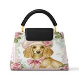 DachyCharm Rosalia Pup Leather Satchel Bag