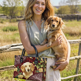 DachyCharm Velvet Pup Leather Bag