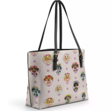 DachyCharm Blooming Wieners Leather Tote Bag