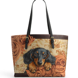 DachyCharm Floppy Soul Leather Tote Bag