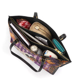 DachyCharm Ghostly Whiskers Leather Tote Bag