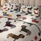 DachyCharm Paws and Patches Quilt 3-Piece Set