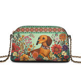 DachyCharm Wildflower Weenie Leather Crossbody Bag