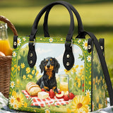 DachyCharm Sunny Picnic Pup Leather Bag