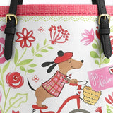 DachyCharm Je T’aime Bloom Leather Tote Bag