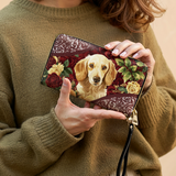 DachyCharm Velvet Pup Leather Wallet