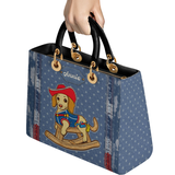DachyCharm Rodeo Pup Personalized Lady Leather Bag