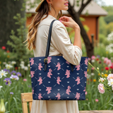 DachyCharm Royal Pawty Leather Tote Bag