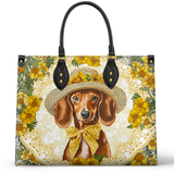 DachyCharm Sunshine Doxie Leather Bag