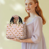 DachyCharm Pink Pupcake Personalized Lady Leather Bag