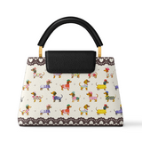 DachyCharm Doxie Parade Leather Satchel Bag