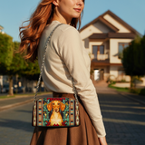 DachyCharm Doxie Spirit Leather Crossbody Bag