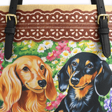 DachyCharm Bloom Buddies Leather Tote Bag