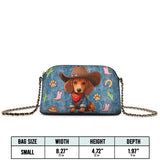 DachyCharm Cowboy Doxie Leather Crossbody Bag