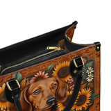 DachyCharm Prairie Doxie Leather Bag