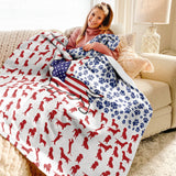 Dachycharm Patriot Paws Dachshund Fleece Blanket