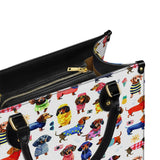 DachyCharm Doxie Holiday Leather Bag