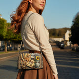 DachyCharm Rustic Pause Leather Crossbody Bag