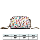 DachyCharm Dachshund Disco Leather Crossbody Bag